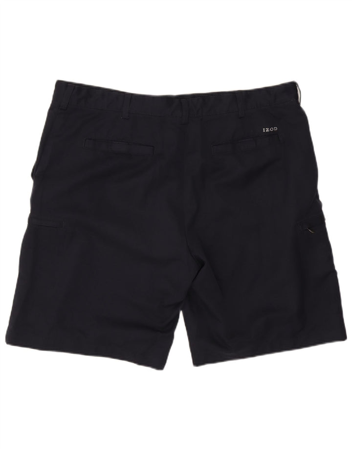 Pantaloncini cargo classici da uomo Izod W40 XL poliestere blu navy