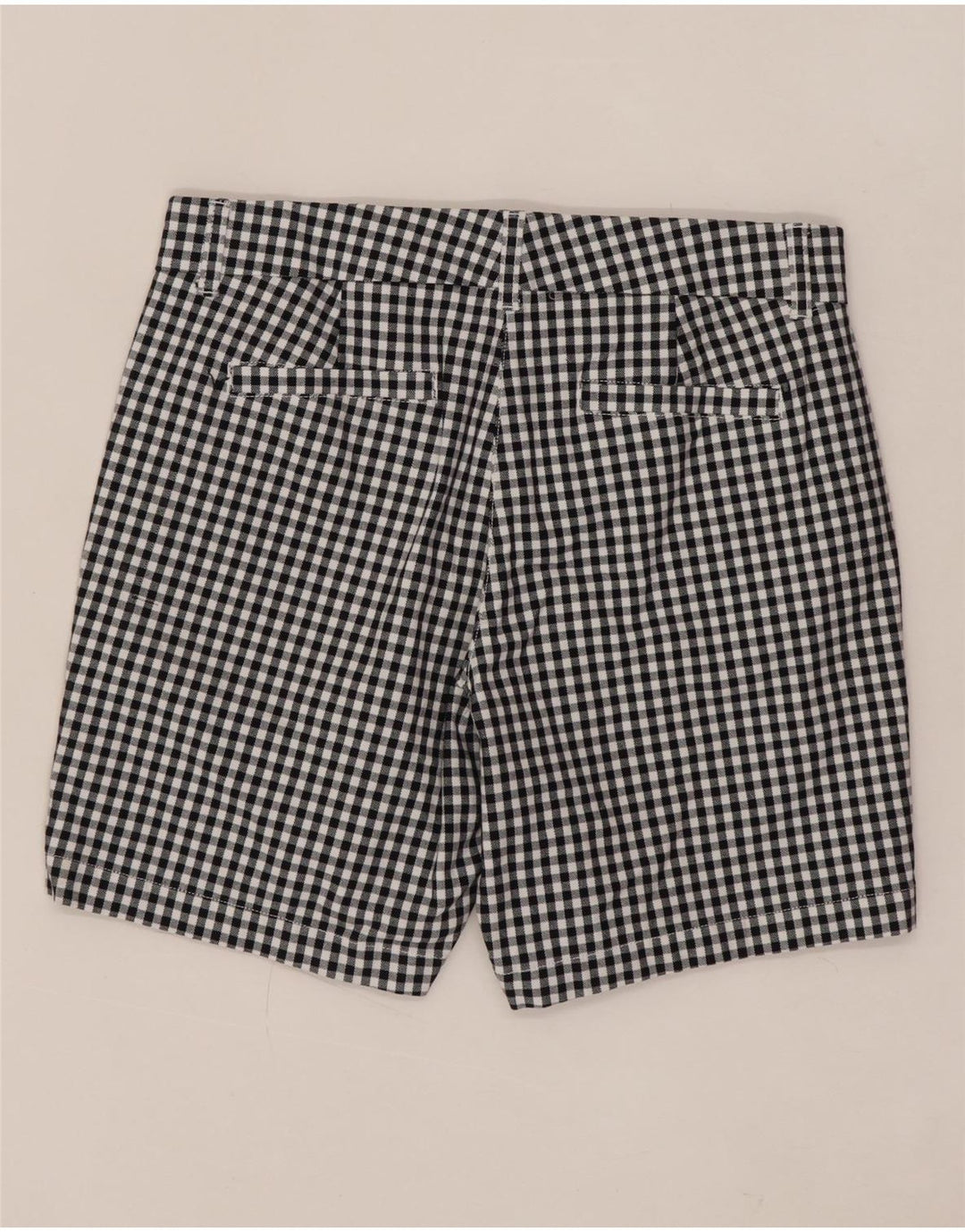 Pantaloncini chino da donna J. CREW US 6 medi W30 cotone a quadretti neri