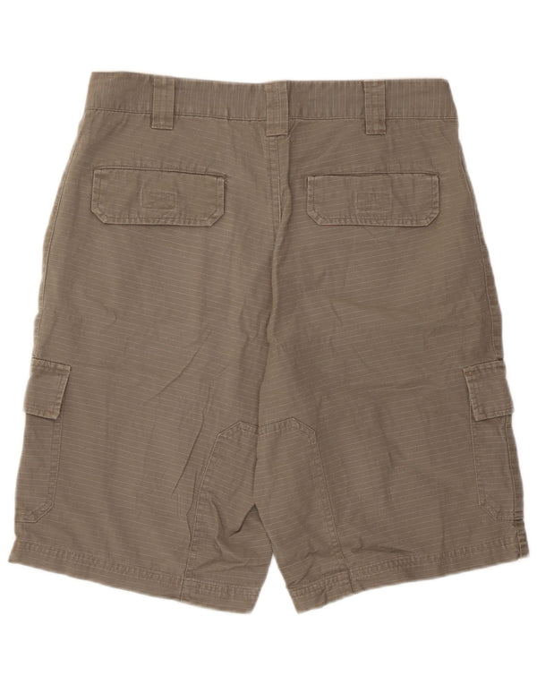 Pantaloncini cargo vintage da uomo IT 48 medi W30 gessati grigi