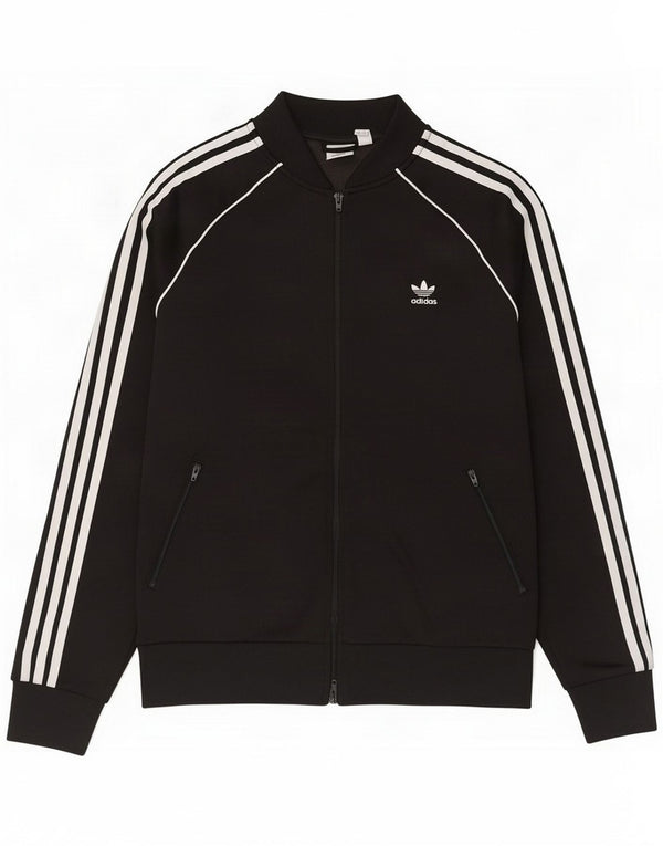 Adidas Giacca da tuta da donna UK 18 XL Black Cotton Sports
