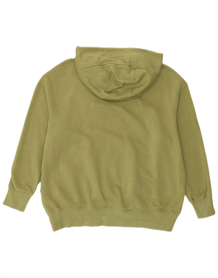 Maglione con cappuccio oversize da donna NIKE UK 14 cotone verde medio