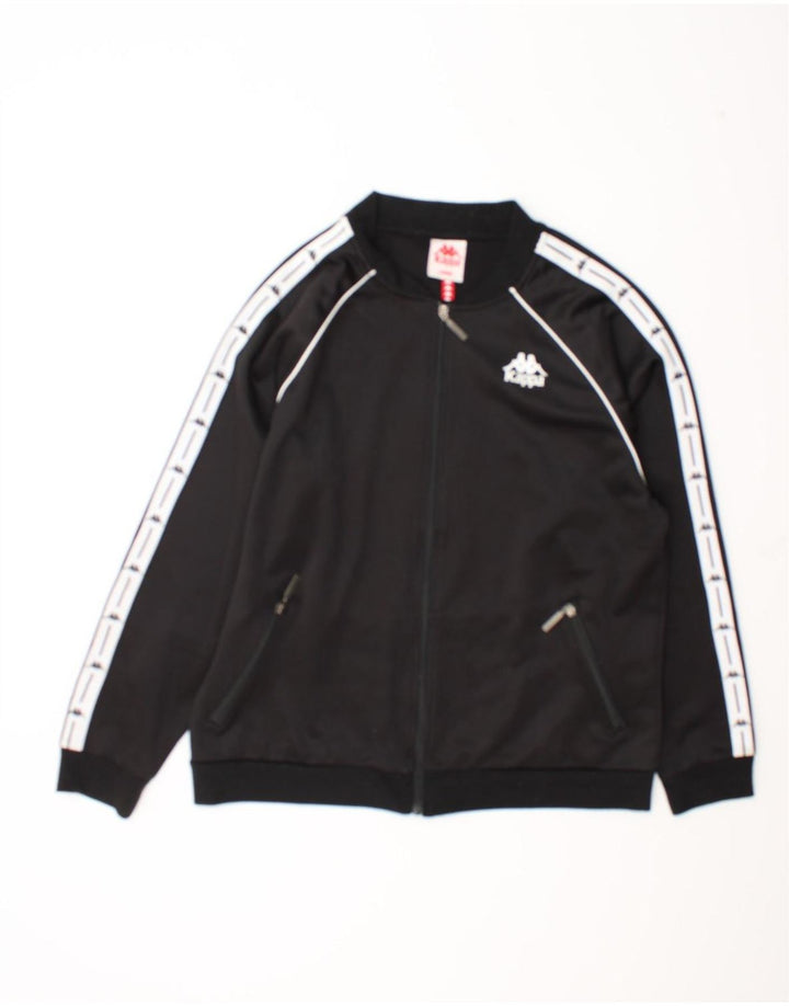 Giacca da tuta grafica da uomo Kappa UK 40 Large Black Colourblock