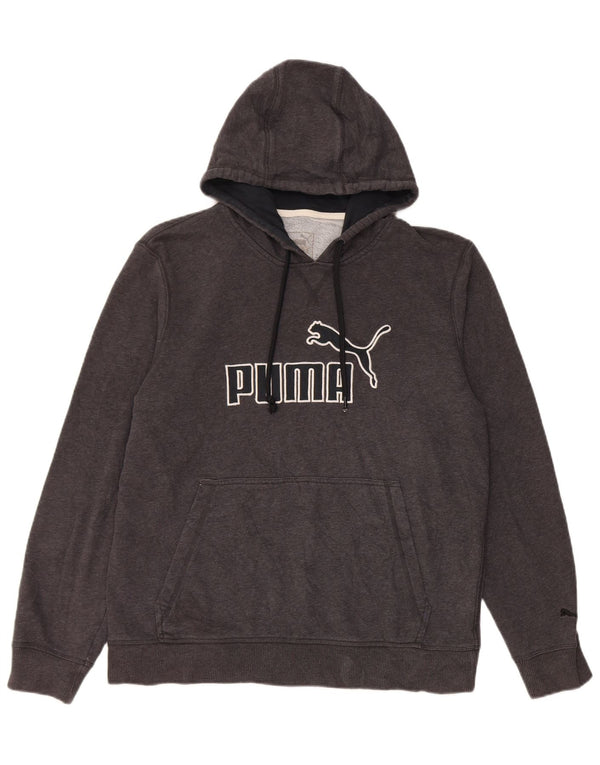 Felpa con cappuccio grafica da uomo Puma Grigio medio