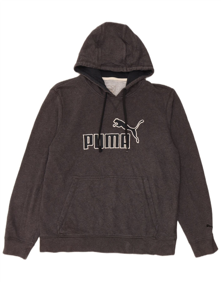 Felpa con cappuccio grafica da uomo Puma Grigio medio
