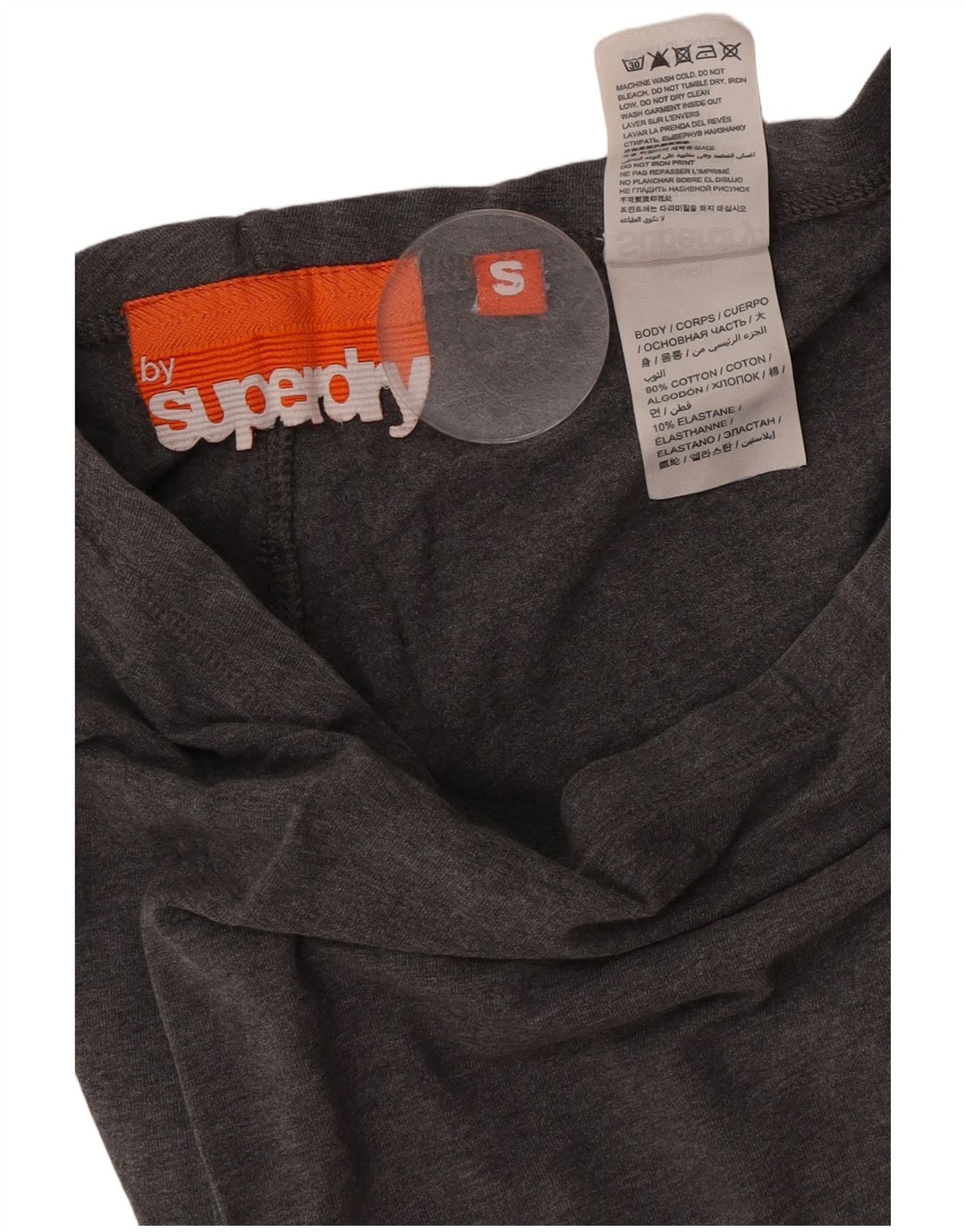 Leggings grafici da donna Superdry UK 8 Small Cotone grigio