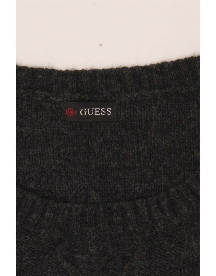 Maglione maglione con scollo a barca da donna Guess UK 20 2XL Grigio