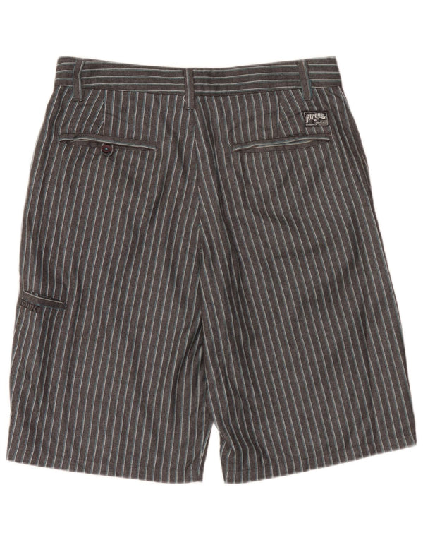 Pantaloncini chino da uomo Rip Curl W32 poliestere a righe grigio medio