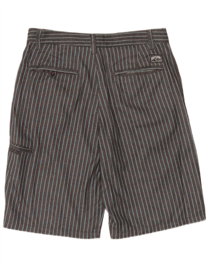 Pantaloncini chino da uomo Rip Curl W32 poliestere a righe grigio medio
