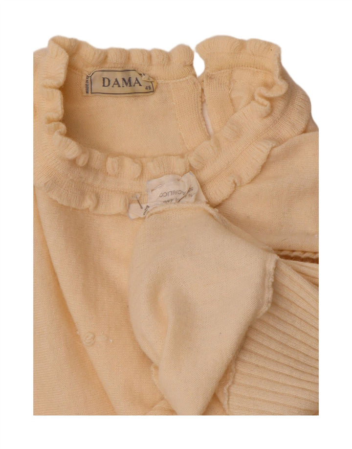 Maglione da donna con scollo a barca Dama IT 46 Large Angora bianco sporco