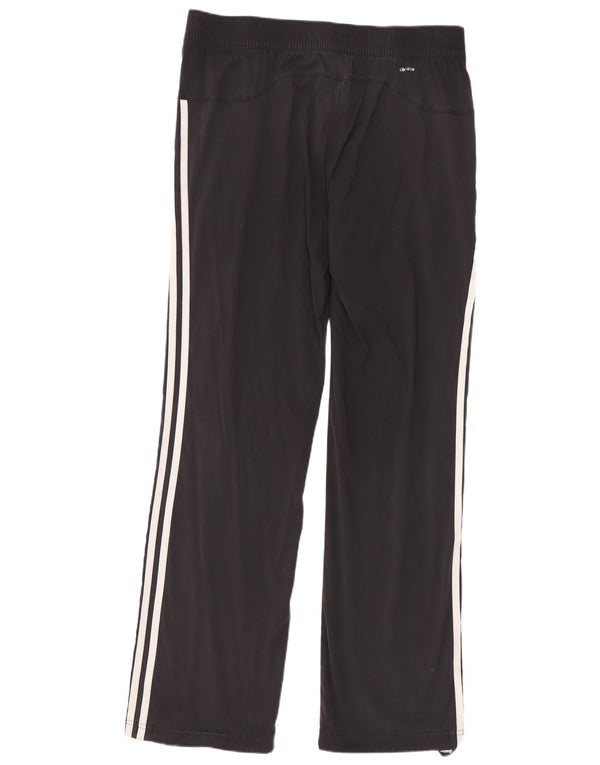 Pantaloni chino dritti da donna Adidas UK 12 medi W32 L31 nylon nero