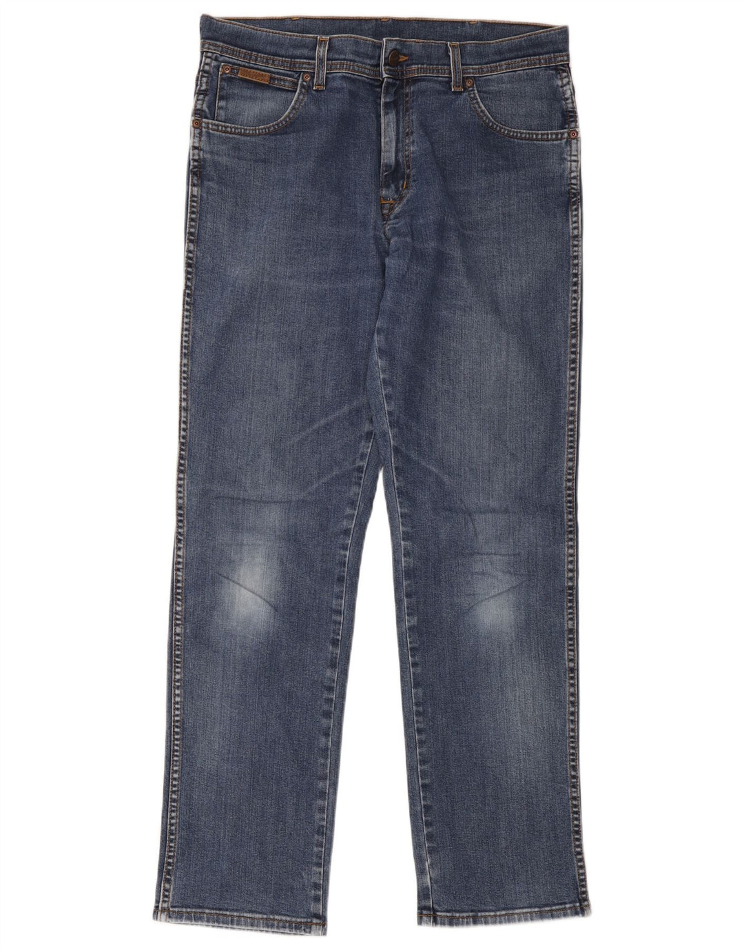 Jeans dritti elasticizzati Texas da uomo Wrangler W34 L34 cotone blu