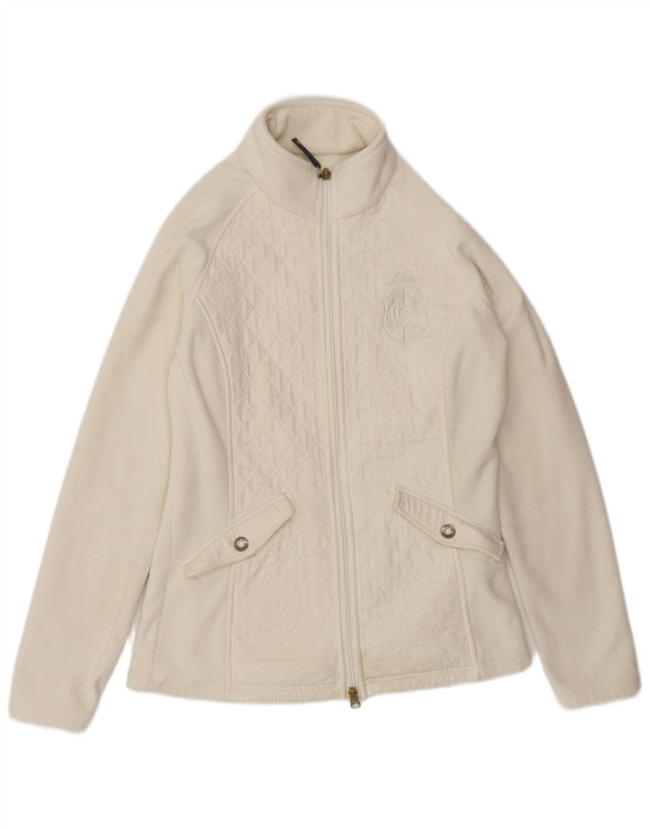 Giacca in pile da donna Musto UK 10 Small Poliestere bianco