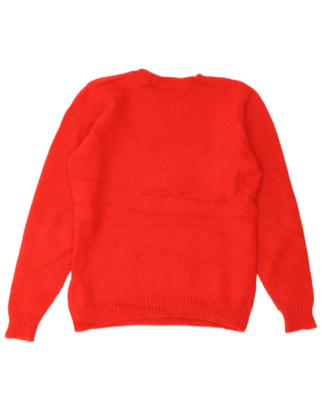 Maglione maglione girocollo corto da donna Marks & Spencer UK 8 piccolo rosso