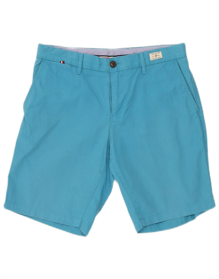 Pantaloncini chino da uomo Tommy Hilfiger W31 cotone blu medio