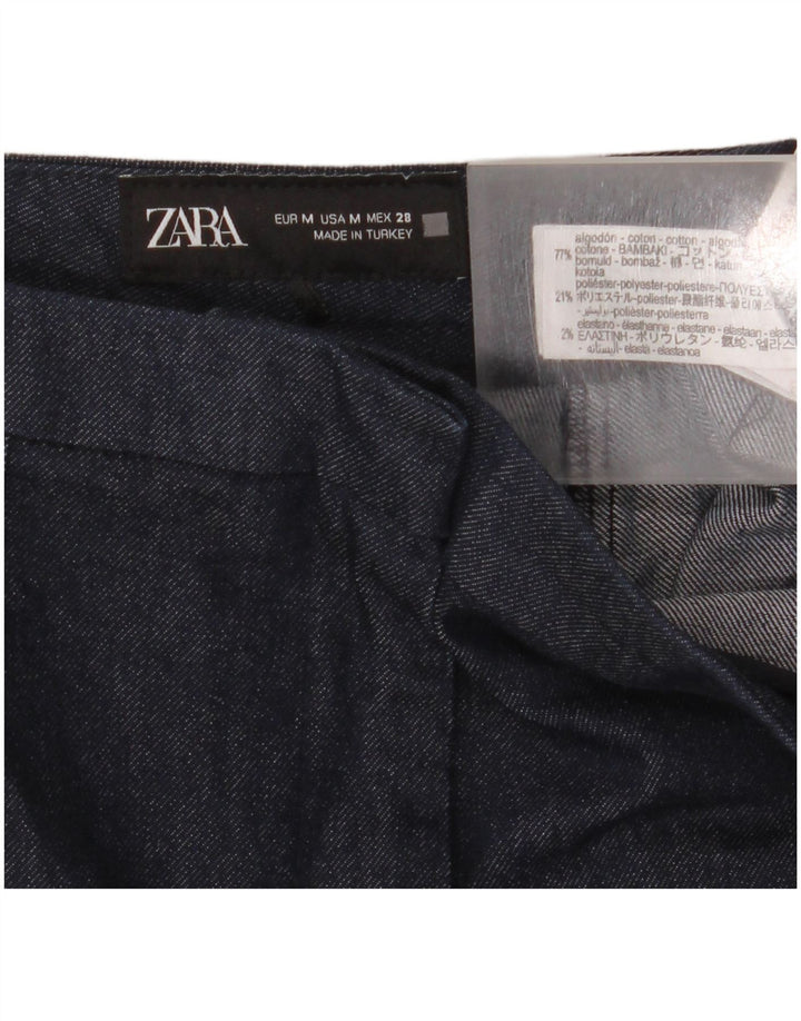 Pantaloni Bootcut da donna Zara medi W28 L32 cotone blu navy