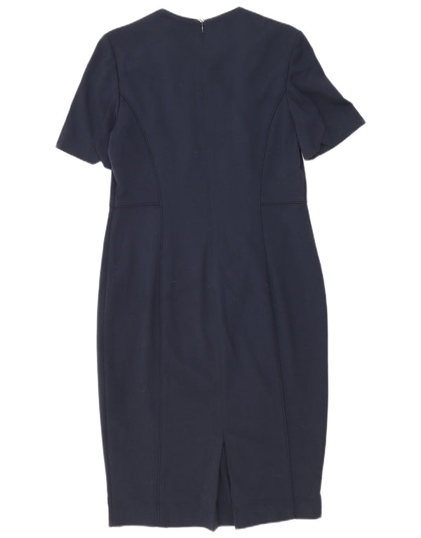 Abito tubino da donna Marks & Spencer UK 14 grande poliestere blu navy