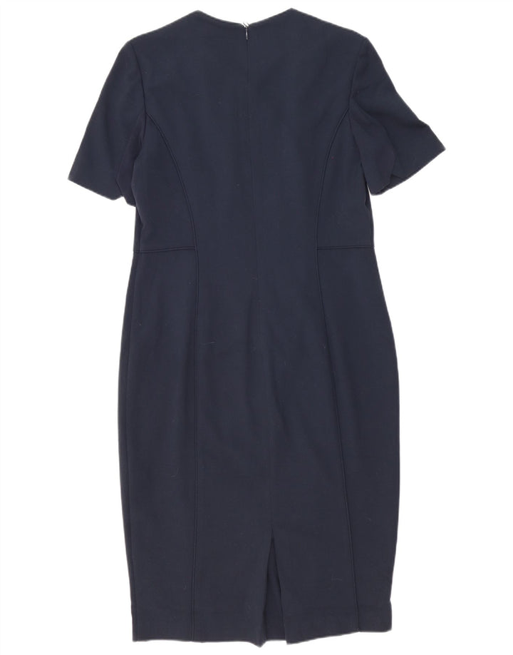 Abito tubino da donna Marks & Spencer UK 14 grande poliestere blu navy