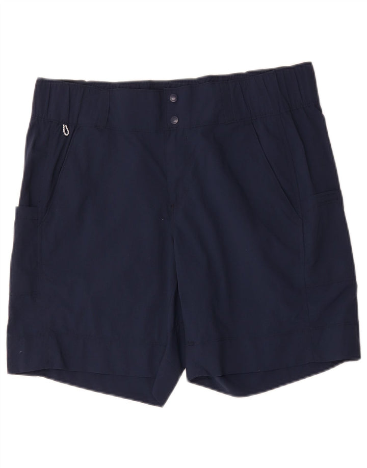 Pantaloncini cargo da donna Columbia US 12 Large W34 nylon blu navy