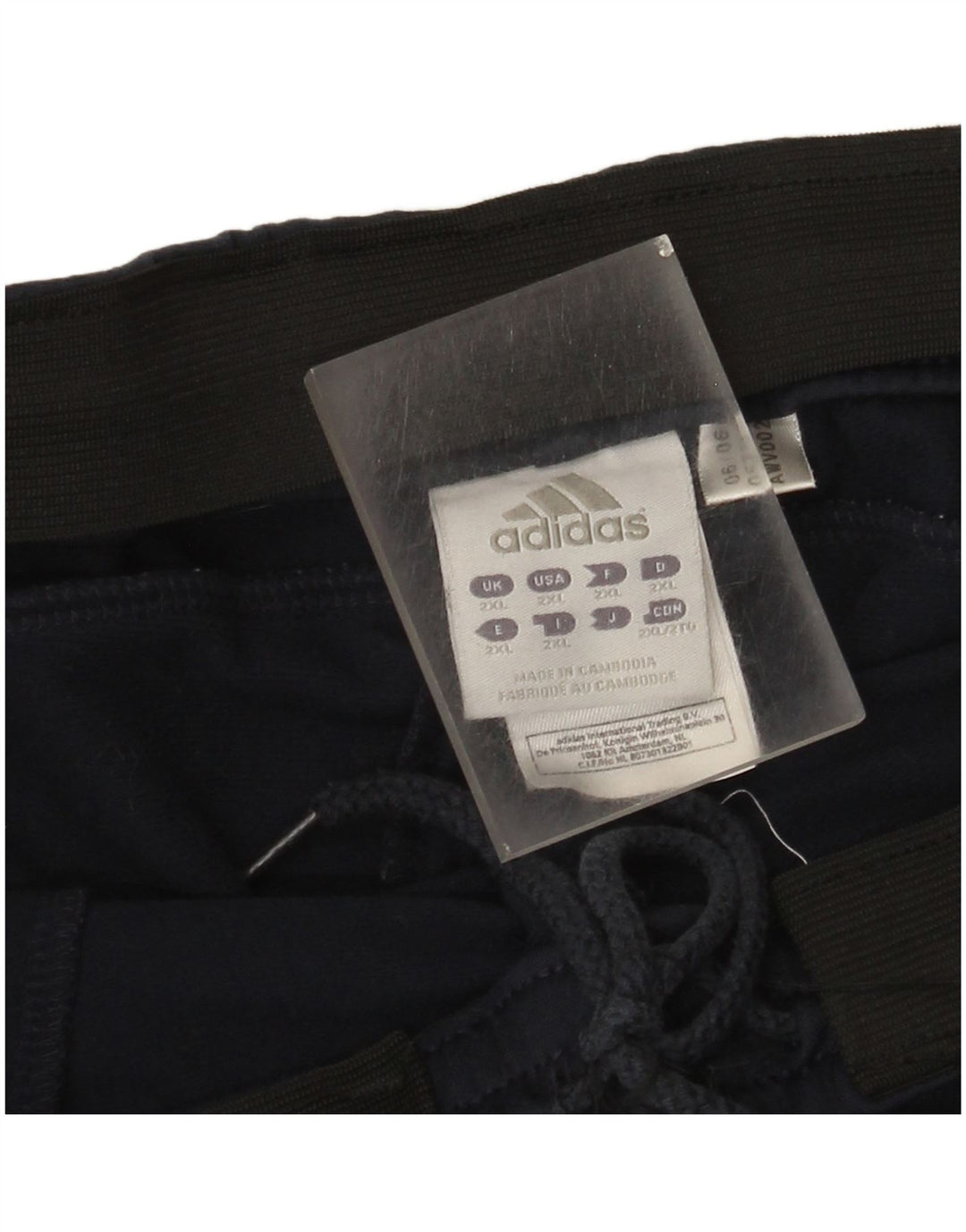 Pantaloni da tuta da uomo Adidas 2XL poliestere blu navy