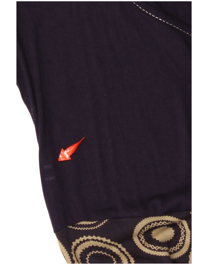 DESIGUAL Abito da donna a linea A con grafica UK 12 Medio Blu navy floreale