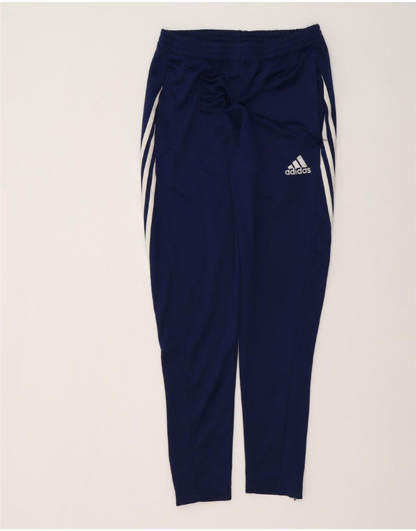 Pantaloni da tuta Adidas Climalite da uomo piccoli in poliestere blu navy