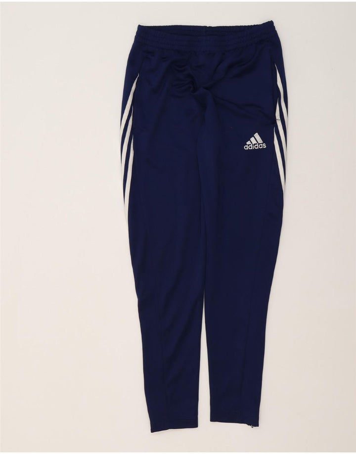Pantaloni da tuta Adidas Climalite da uomo piccoli in poliestere blu navy