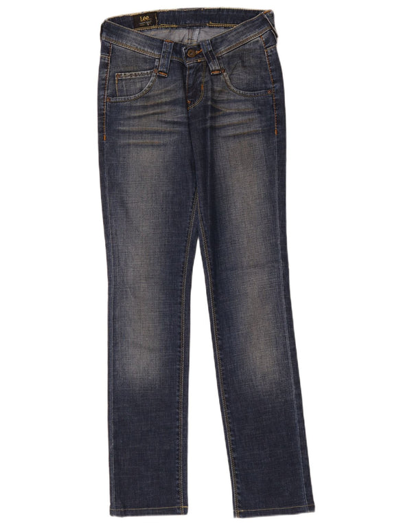 Jeans slim da donna Lee W27 L30 cotone blu