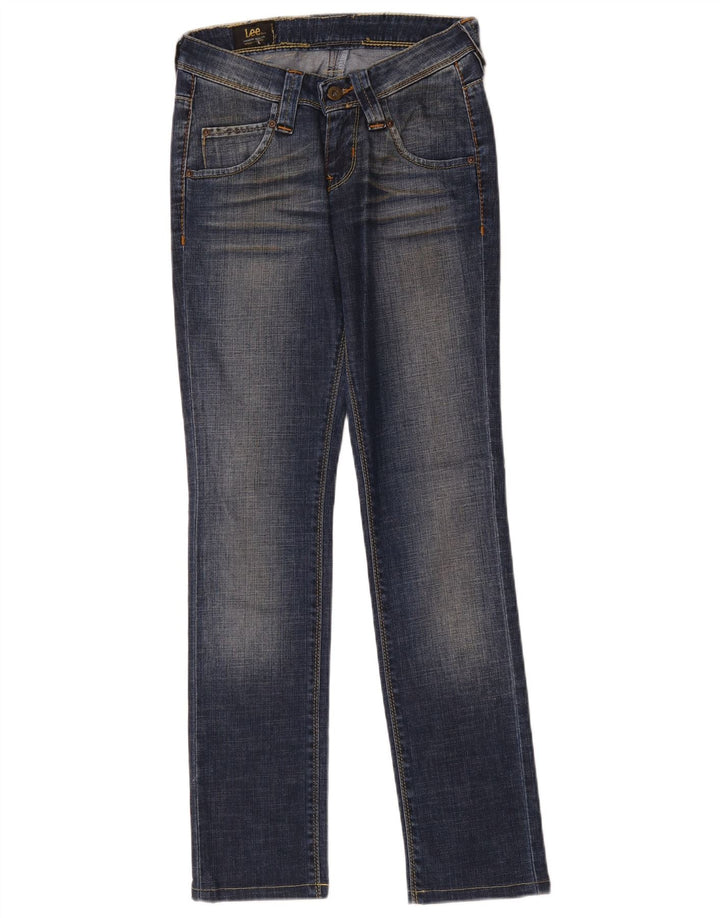 Jeans slim da donna Lee W27 L30 cotone blu