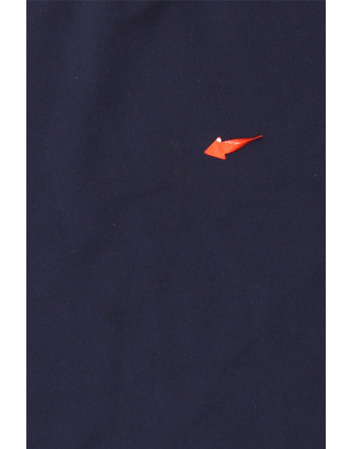 Maglia da ginnastica PUMA da uomo con zip e collo, taglia grande, blu navy