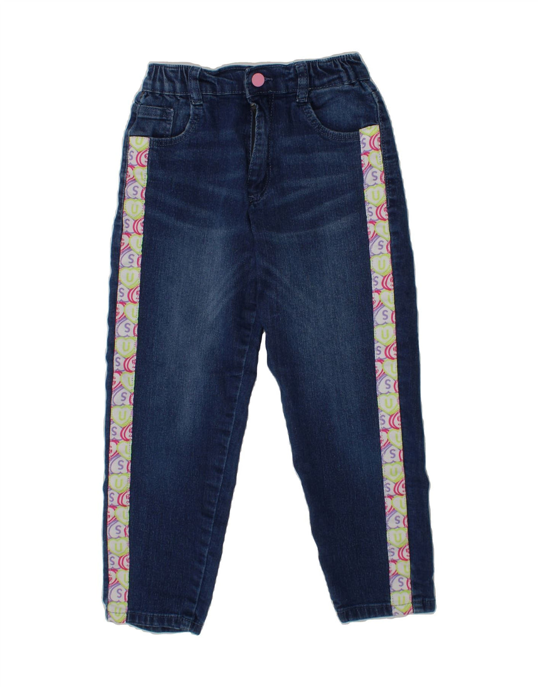 GUESS Girls Slim Jeans 5-6 Years W20 L20 Blue Polyester Vintage Guess and Second-Hand Guess from Messina Hembry 