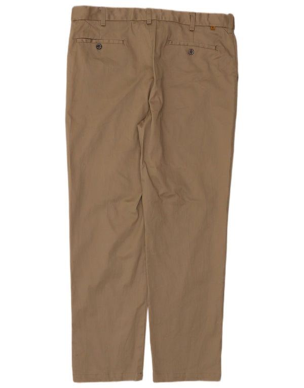 Pantaloni chino dritti da uomo Farah vestibilità classica W38 L30 in cotone beige