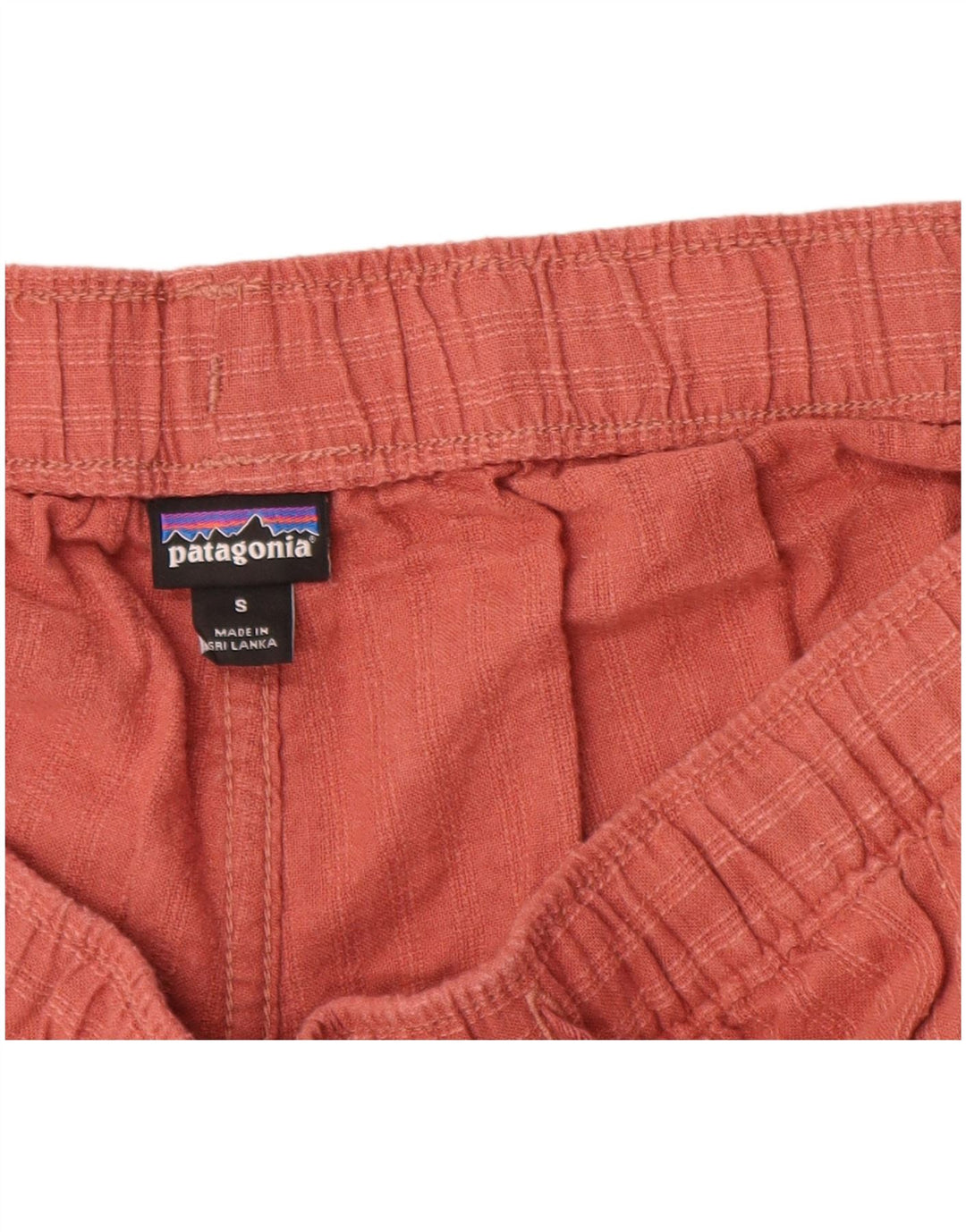 Pantaloncini chino da donna PATAGONIA piccoli W27 canapa a righe marrone