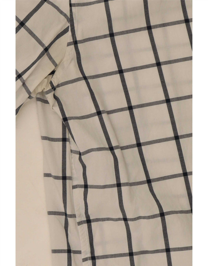 Camicia da uomo slim fit Michael Kors a quadri bianchi medi