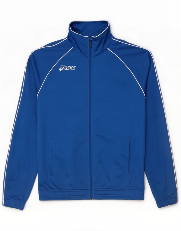 Giacca da tuta da uomo Asics XL blu poliestere