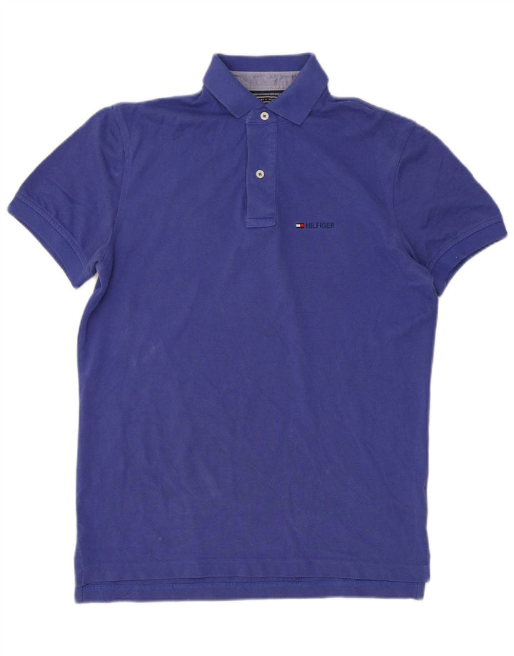 TOMMY HILFIGER Polo da uomo piccola in cotone blu