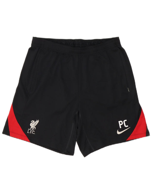 Pantaloncini sportivi Nike Liverpool Graphic Sport da uomo, grandi, in poliestere color block nero
