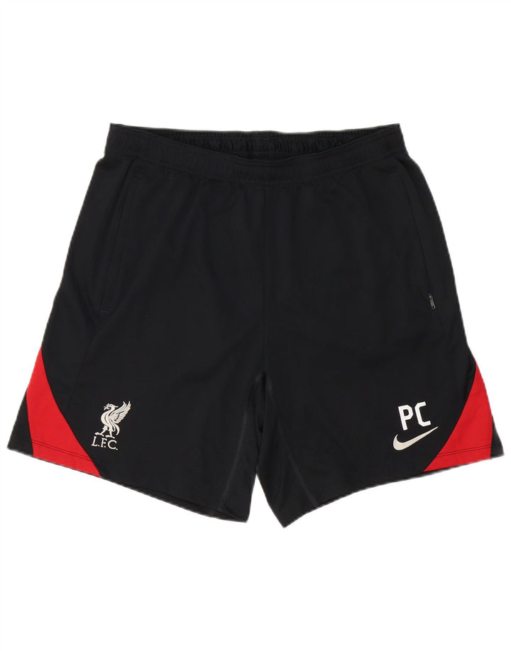 Pantaloncini sportivi Nike Liverpool Graphic Sport da uomo, grandi, in poliestere color block nero