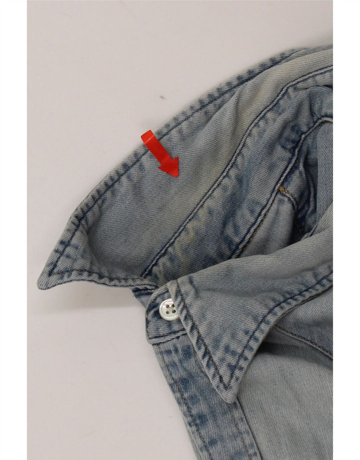 Camicia di jeans da uomo Levi's in cotone blu medio