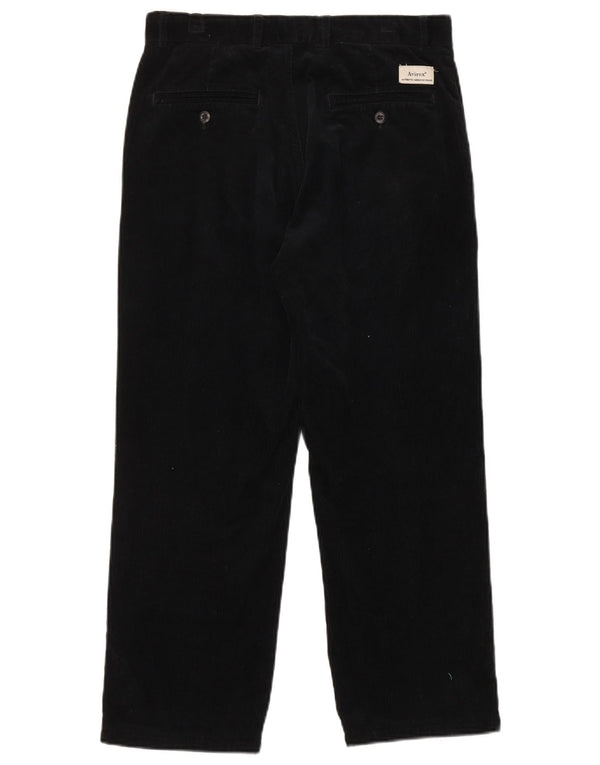 Pantaloni dritti da uomo in velluto a coste AVIREX W32 L26 cotone nero