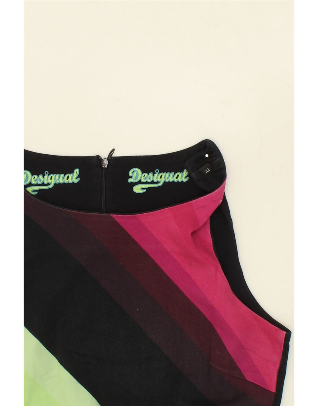 DESIGUAL Womens Sheath Dress EU 42 Large Multicoloured Argyle/Diamond Vintage Desigual and Second-Hand Desigual from Messina Hembry 