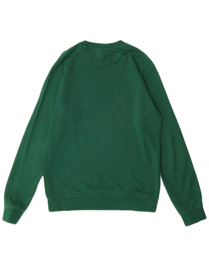 Felpa grafica da uomo Adidas Felpa in cotone verde medio