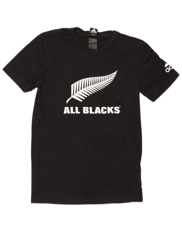 Adidas Uomo All Blacks T-shirt grafica Top Small Nera