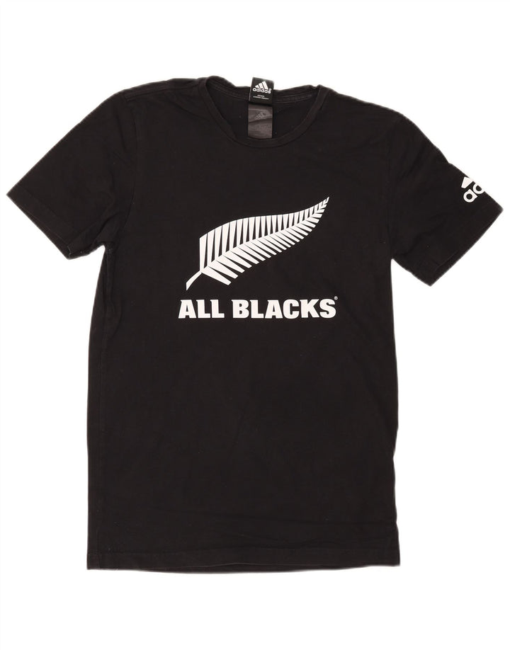 Adidas Uomo All Blacks T-shirt grafica Top Small Nera