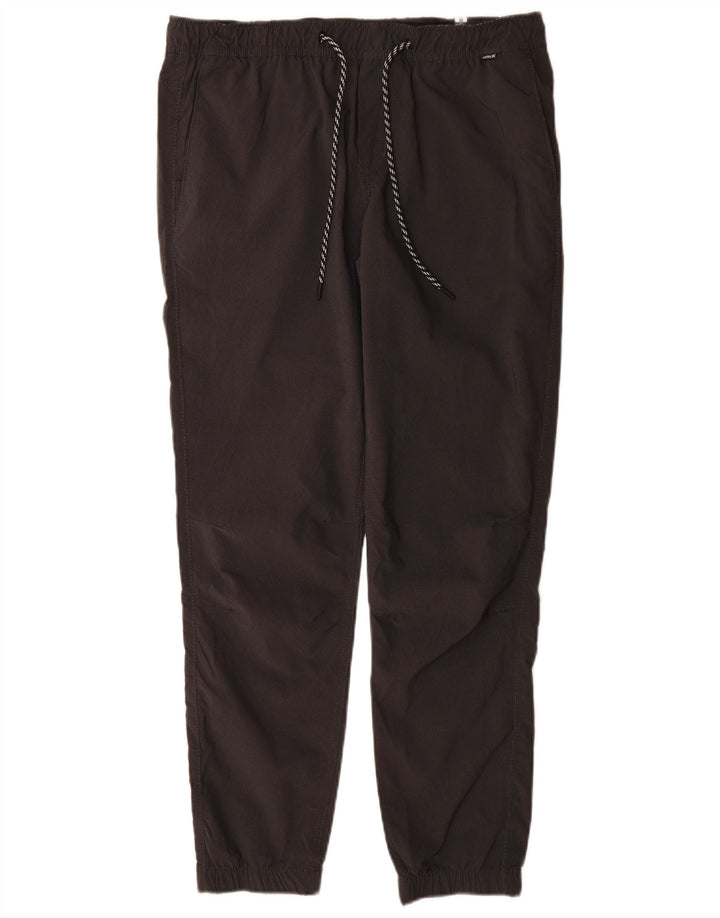 Pantaloni chino da jogging Hurley da donna medi W32 L30 nylon grigio