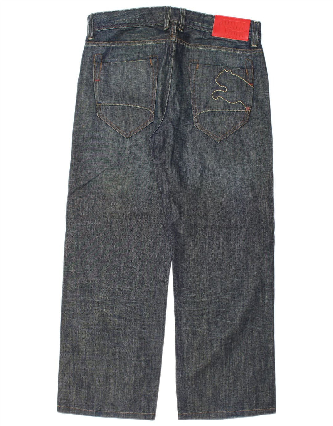 Jeans dritti da uomo Puma W32 L28 cotone blu navy