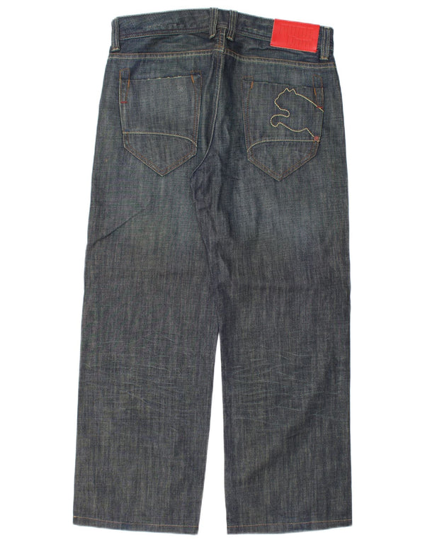 Jeans dritti da uomo Puma W32 L28 cotone blu navy