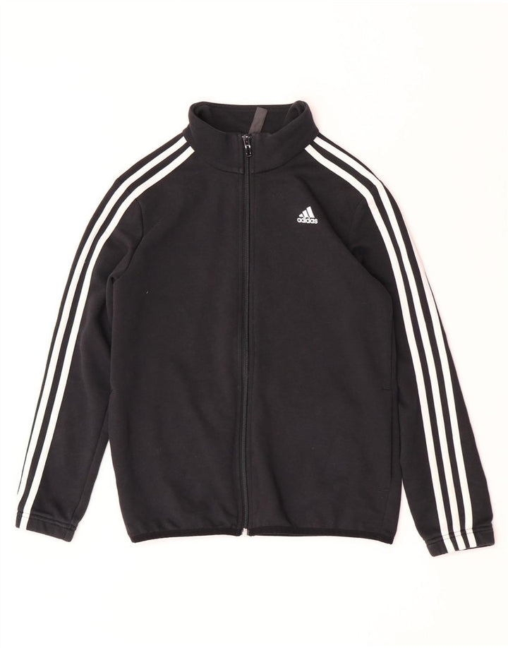 Giacca Top della tuta da ragazzo Adidas 11-12 anni in cotone nero