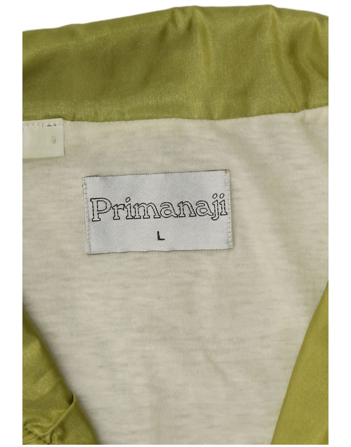 Giacca da ginnastica vintage da uomo grande color block verde