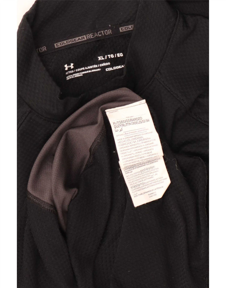 Maglia Under Armour da uomo Cold Gear a maniche lunghe XL in poliestere color block nero