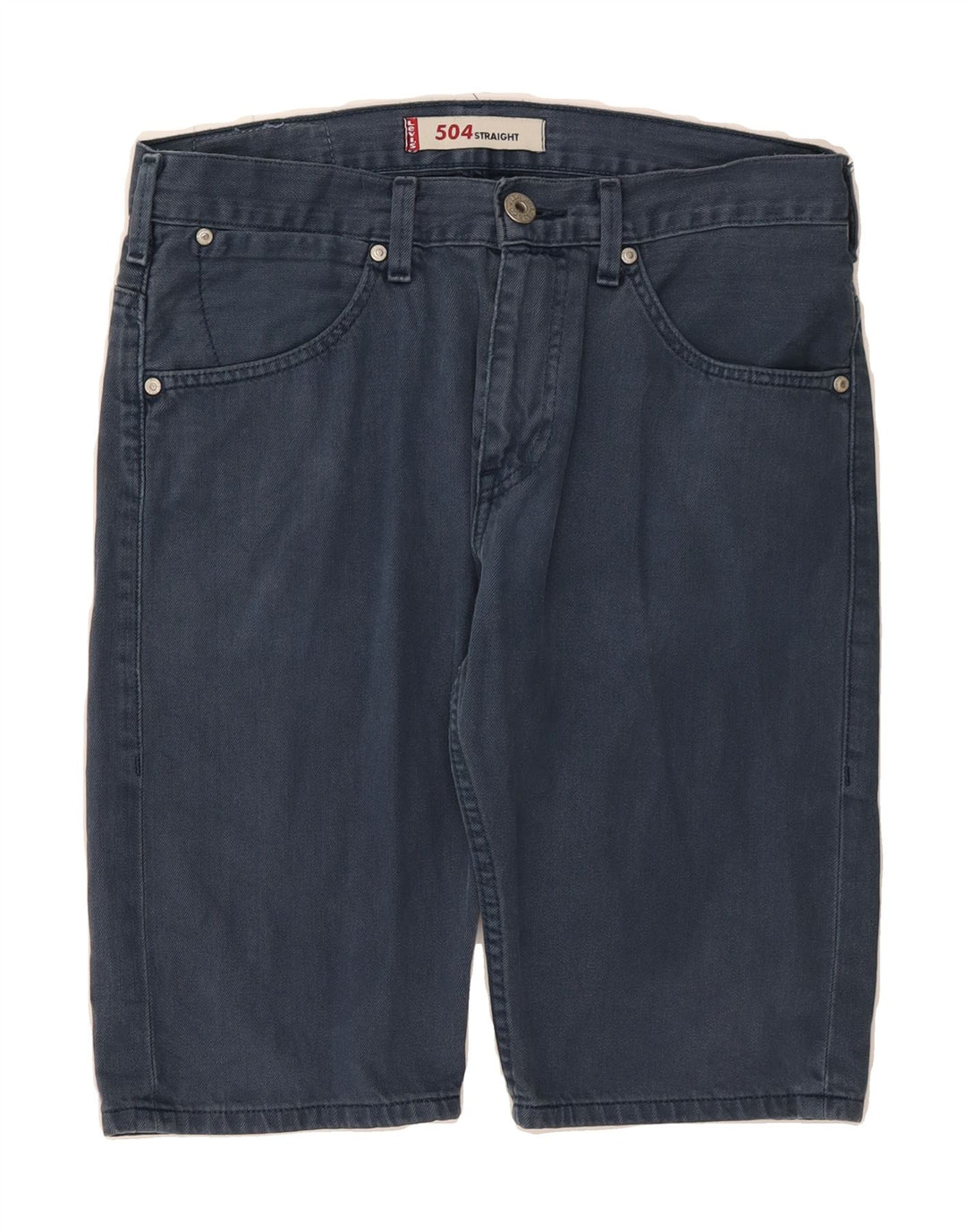 LEVI'S Womens 504 Denim Shorts W30 Medium Navy Blue Cotton Vintage Levi's and Second-Hand Levi's from Messina Hembry 